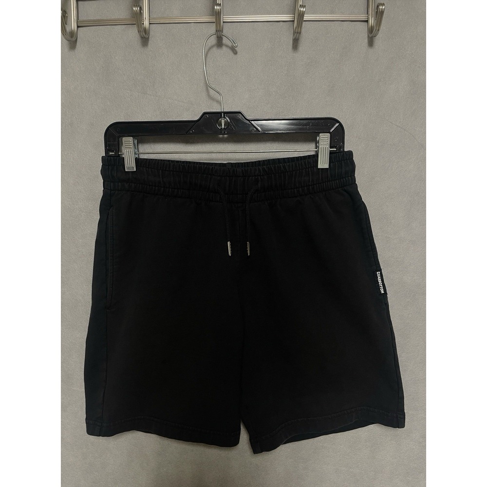 Bear Bottom Shorts‎ Men's M 7" Black Terry Active Gym Elastic Waist Performance